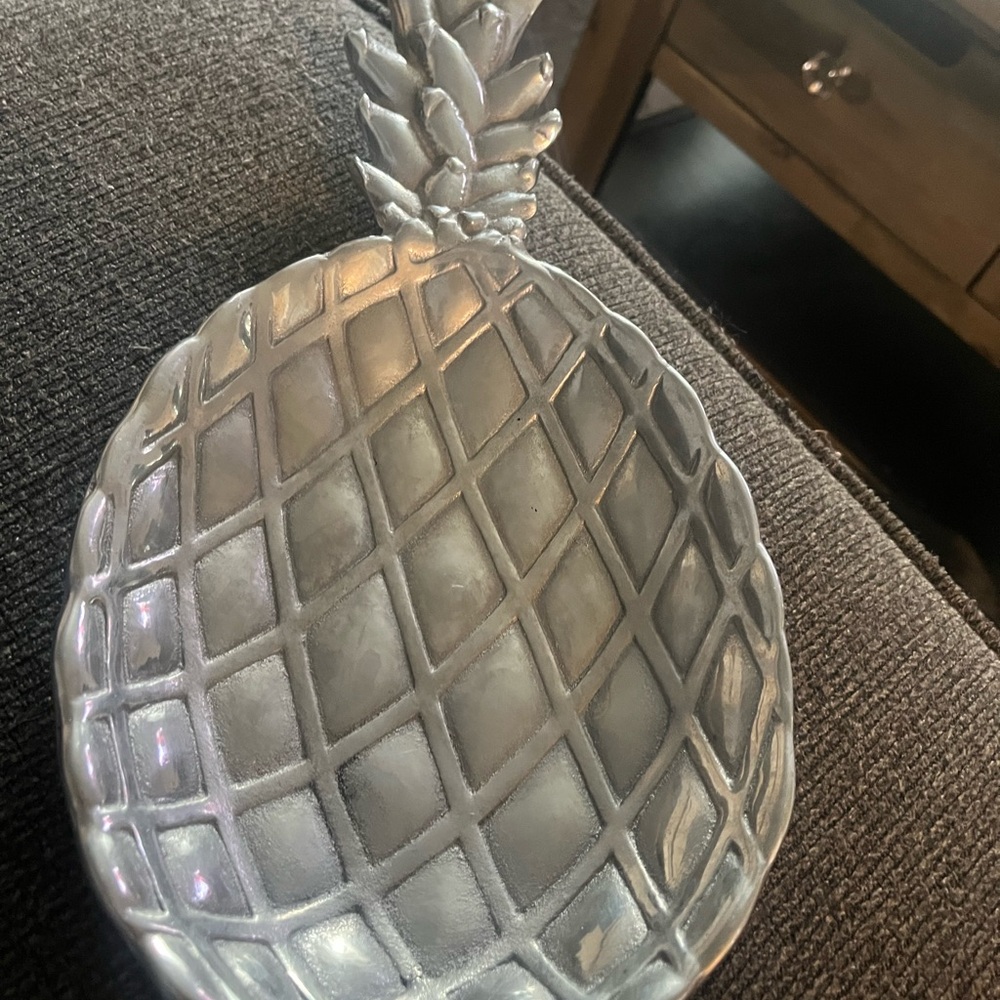 Silver Pineapple Decorative Dish